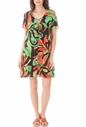 MISS BIKINI-Γυναικείο μίνι beachwear φόρεμα MISS BIKINI SEAC φλοράλ